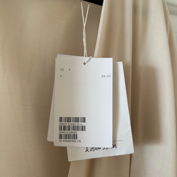 & other stories cream wrap dress, NWT - Picture 6 of 6